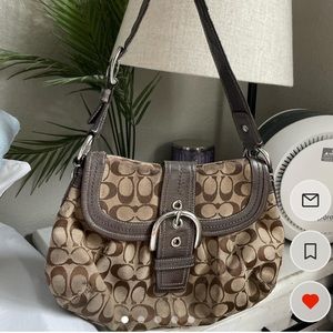 Y2K Brown/Tan Coach Soho Bag